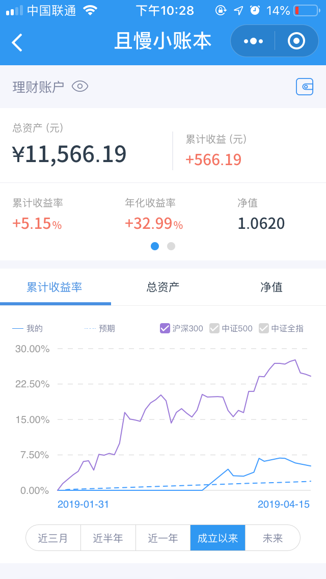主理财账户